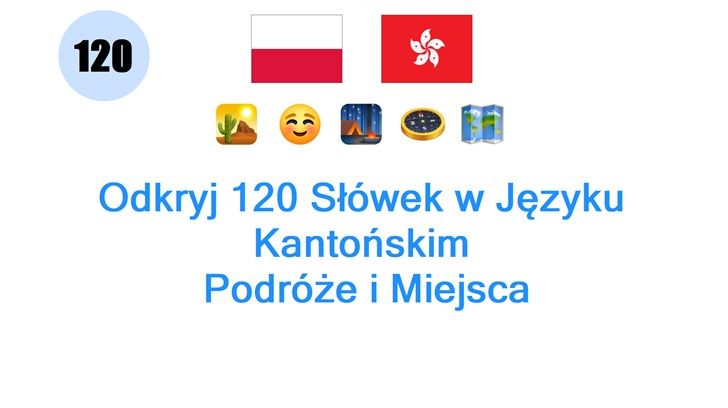 Odkryj 120 Słówek w Języku Kantońskim: Podróże i Miejsca